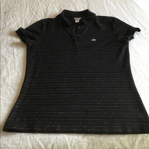 Lacoste Silver Edition Polo Black size 42